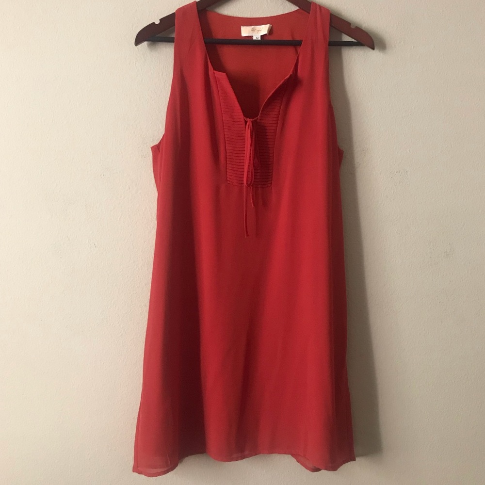 LOST APRIL Drapey Red Tunic